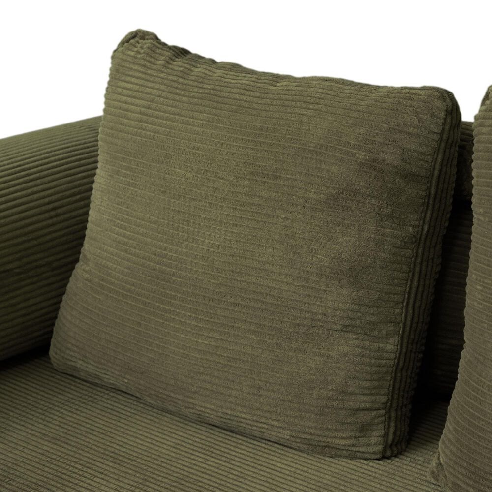 Furniture of America Ellis Stationary Modular Customizable Space-Saving Sofa in Green, , large
