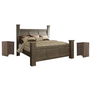 Signature Design by Ashley Juararo 3-Piece King Bedroom Set in Dark Brown, , large