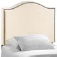 Modway Curl Nailhead Upholstered Queen Headboard in Dark Brown, , large
