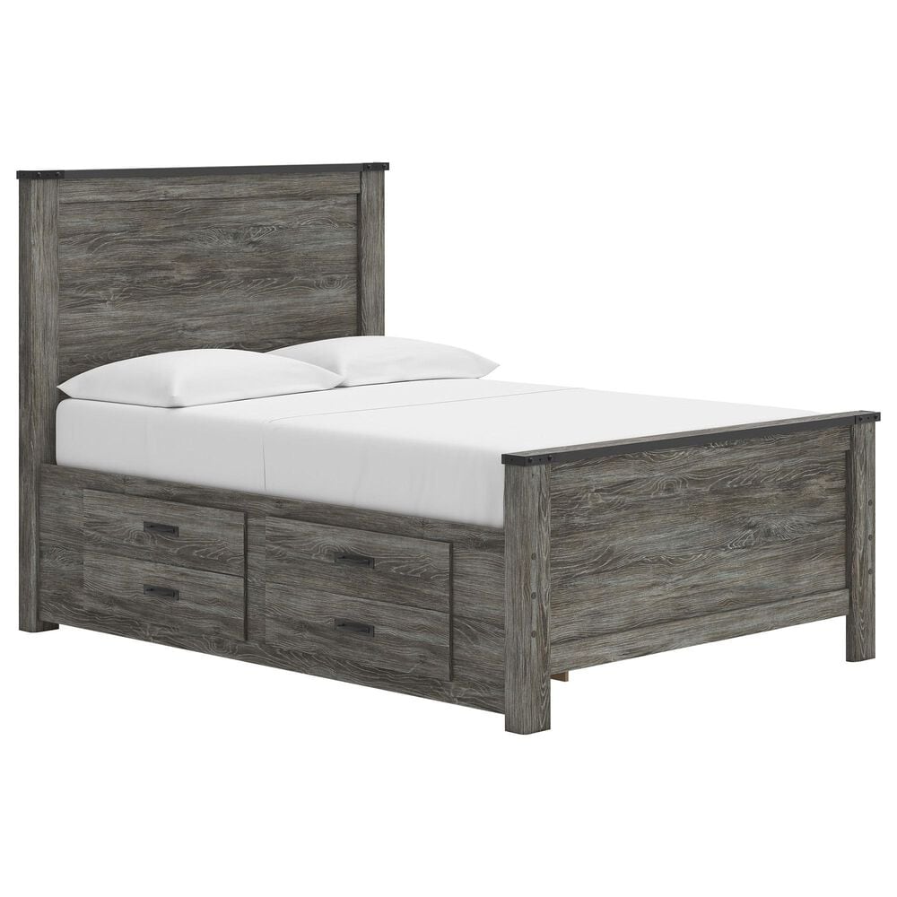 Ashley Frandern Full Platform Bed with Storage in Warm Gray, , large