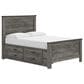Ashley Frandern Full Platform Bed with Storage in Warm Gray, , large