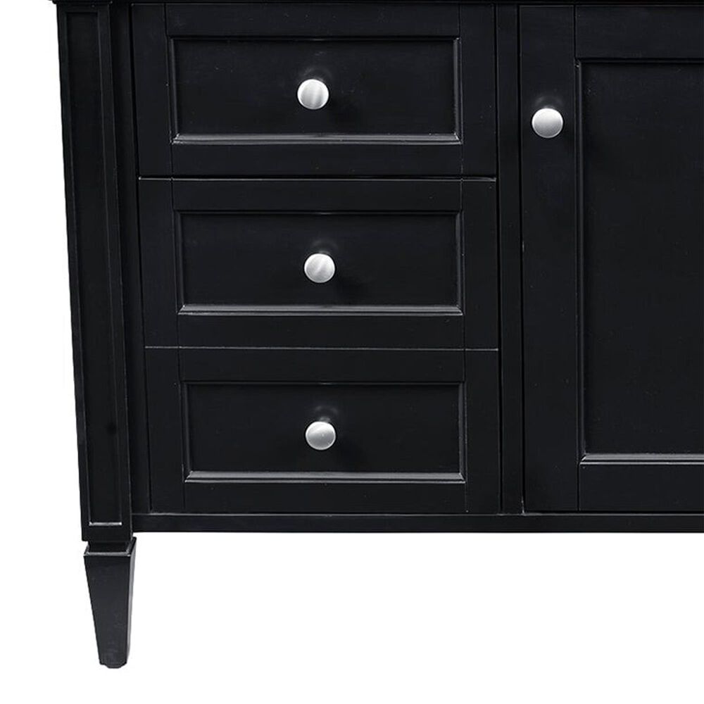 James Martin Vanities Brittany 48" Single Bathroom Vanity in Black Onyx with 3 cm Eternal Jasmine Pearl Silestone Top, Rectangular Sink and FreePower Wireless Charger, , large