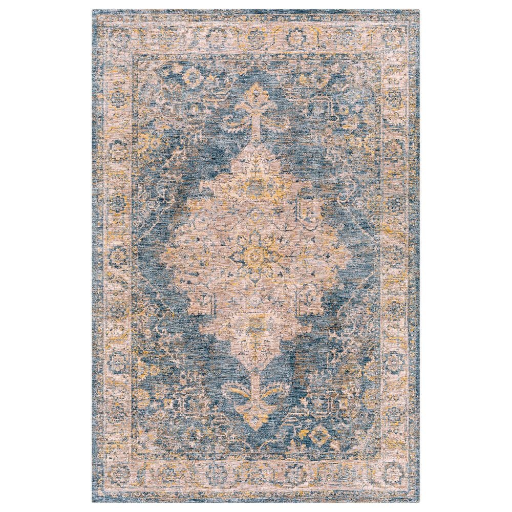 Surya Mirabel 2" x 3" Teal, Aqua, Mustard, Olive, Taupe, Gray and Beige Area Rug, , large