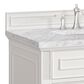 James Martin Vanities Lorelai 36" Single Vanity in Bright White with 3 cm Carrara White Marble Top, , large
