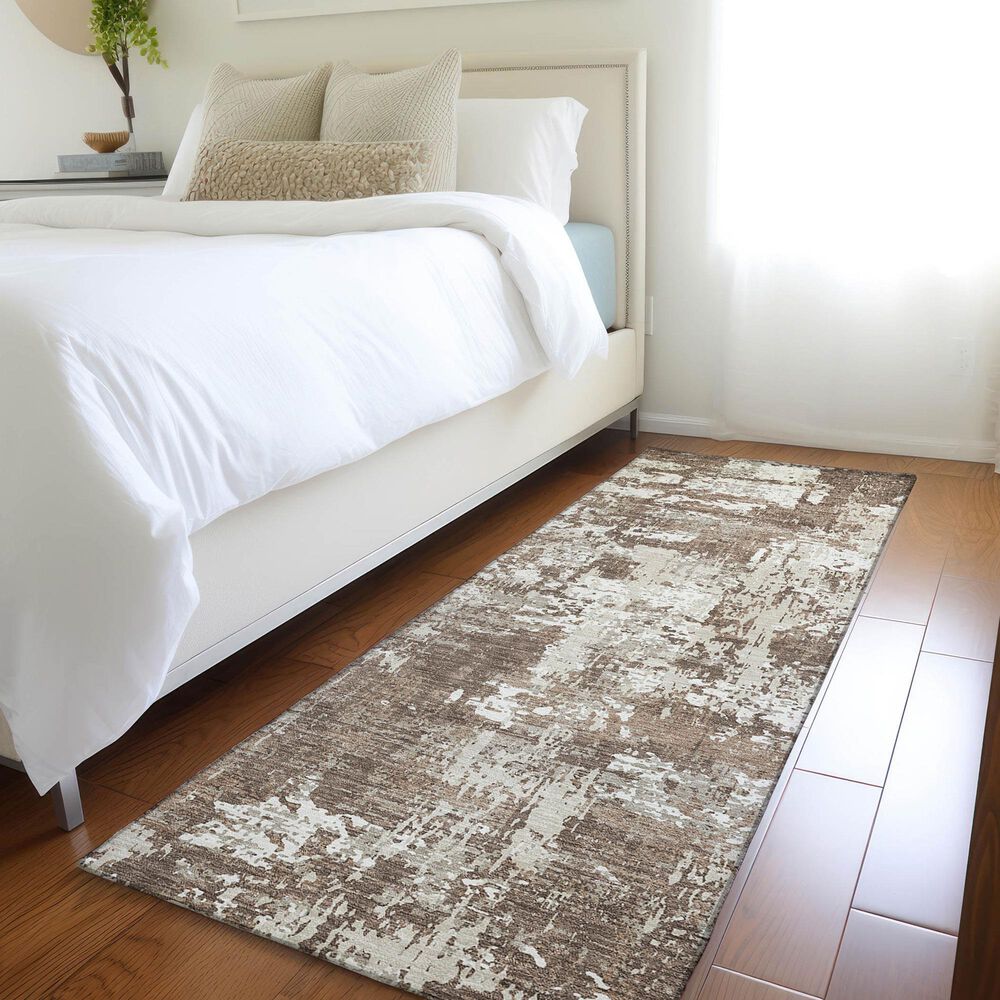 Dalyn Rug Company Kochi KC7 Brown 2&#39;3&quot; x 7&#39;6&quot; Runner, , large