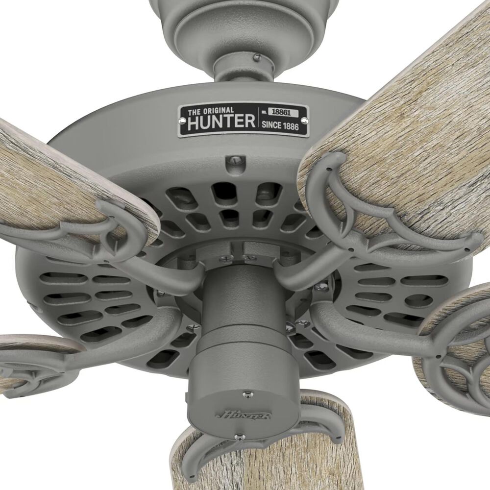 Hunter Original 52&quot; Outdoor Ceiling Fan in Matte Silver, , large