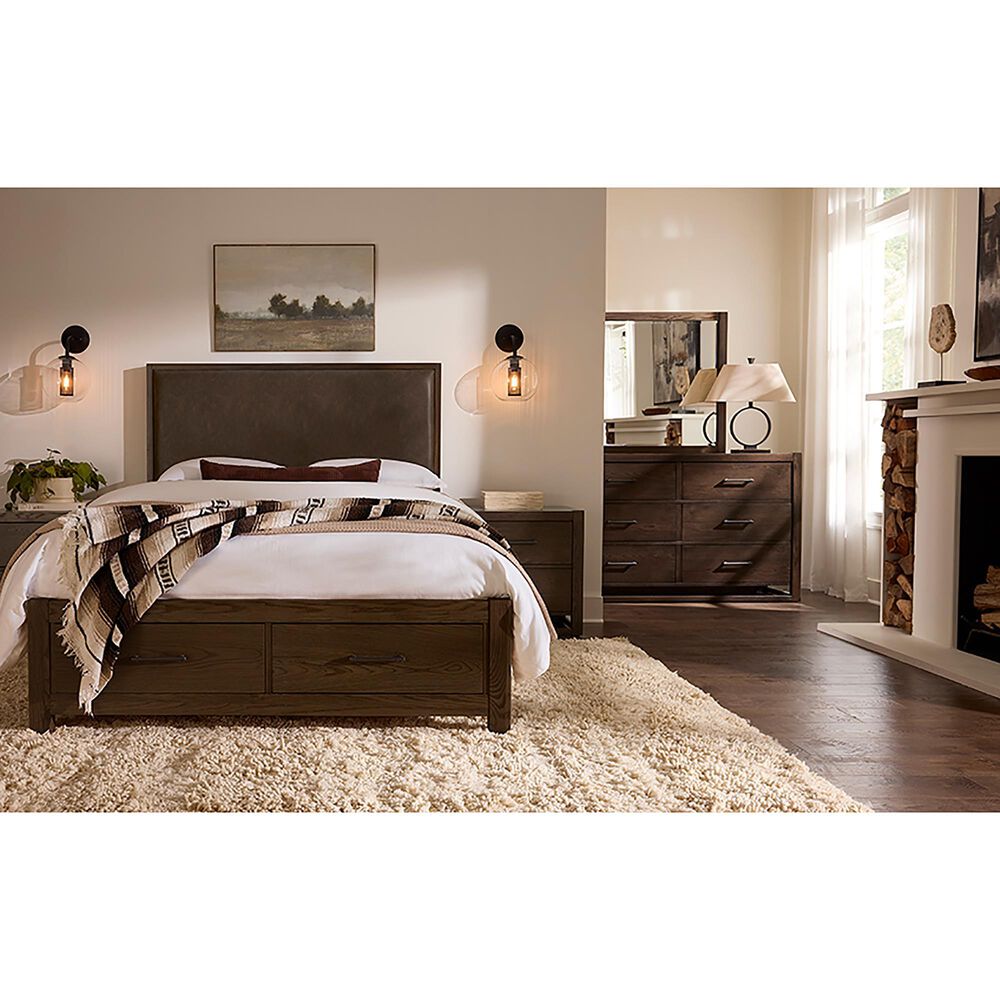 Viceray Collections Lodge and Loft 6-Drawer Dresser and Mirror in Dark Oak, , large