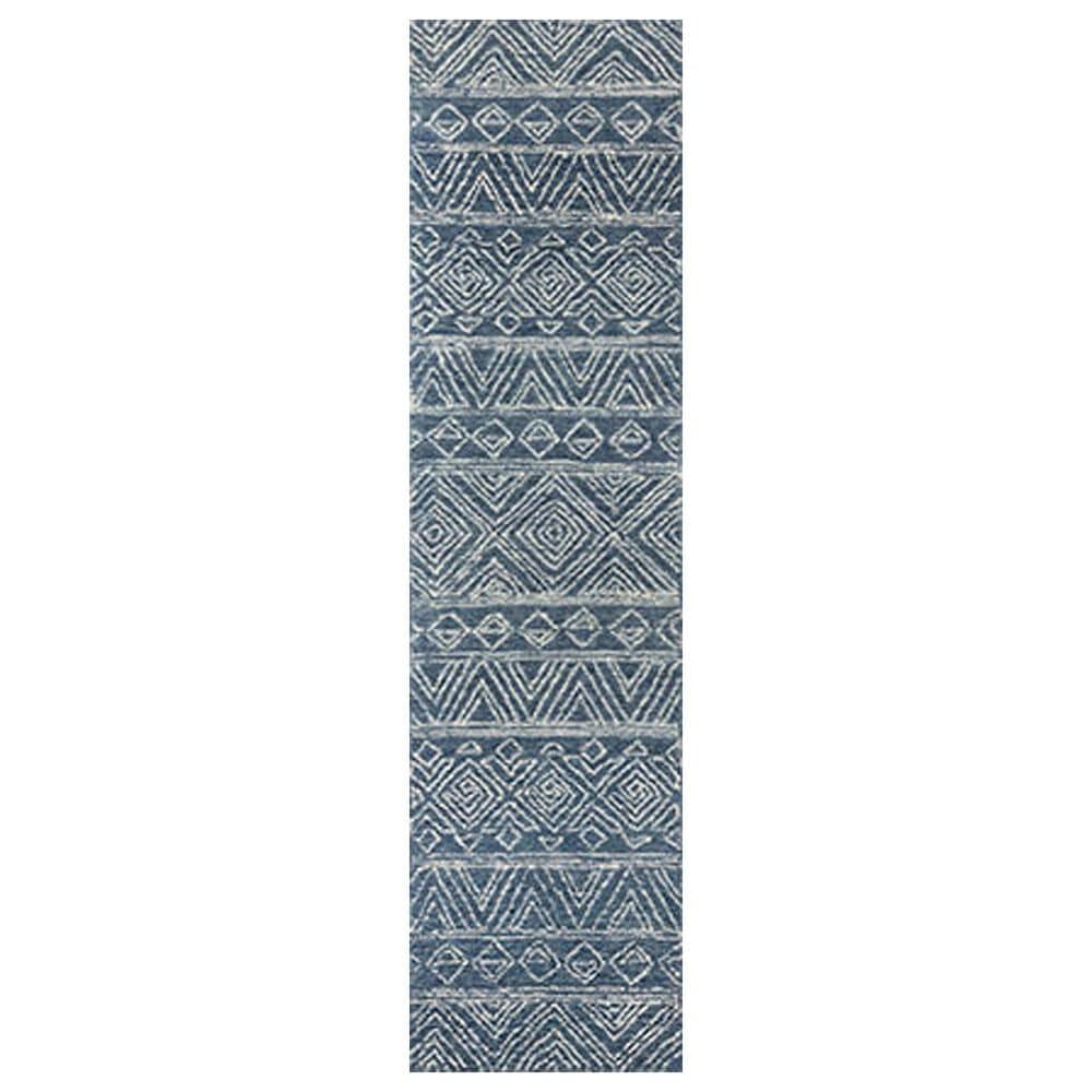 Momeni Mallorca 2" x 8" Denim Runner, , large