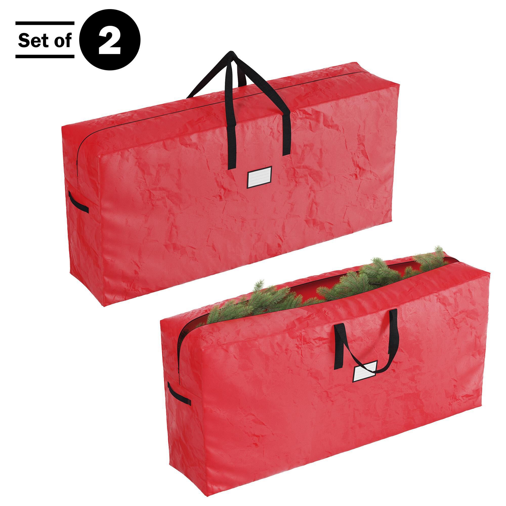 Timberlake Christmas Tree Storage Bag in Red Set of 2 NFM