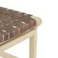 Maple and Jade Handmade Woven Kitchen Bar Stool with Brown Cushion in Light Brown, , large