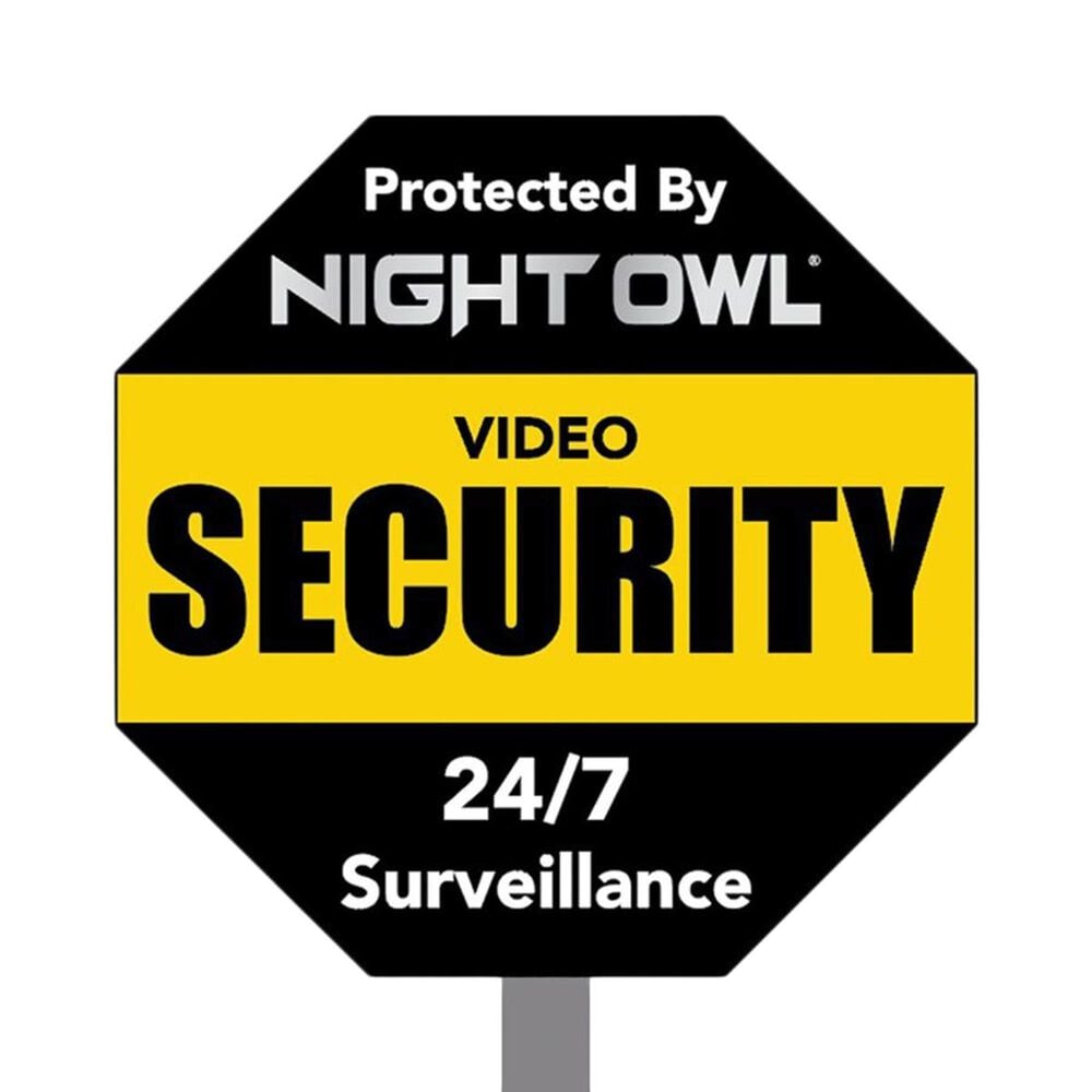 Night Owl Reflective Outdoor Yard Sign, , large