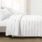Triangle Home Fashions Ombre Stripe Full/Queen Blanket in Gray and White, , large