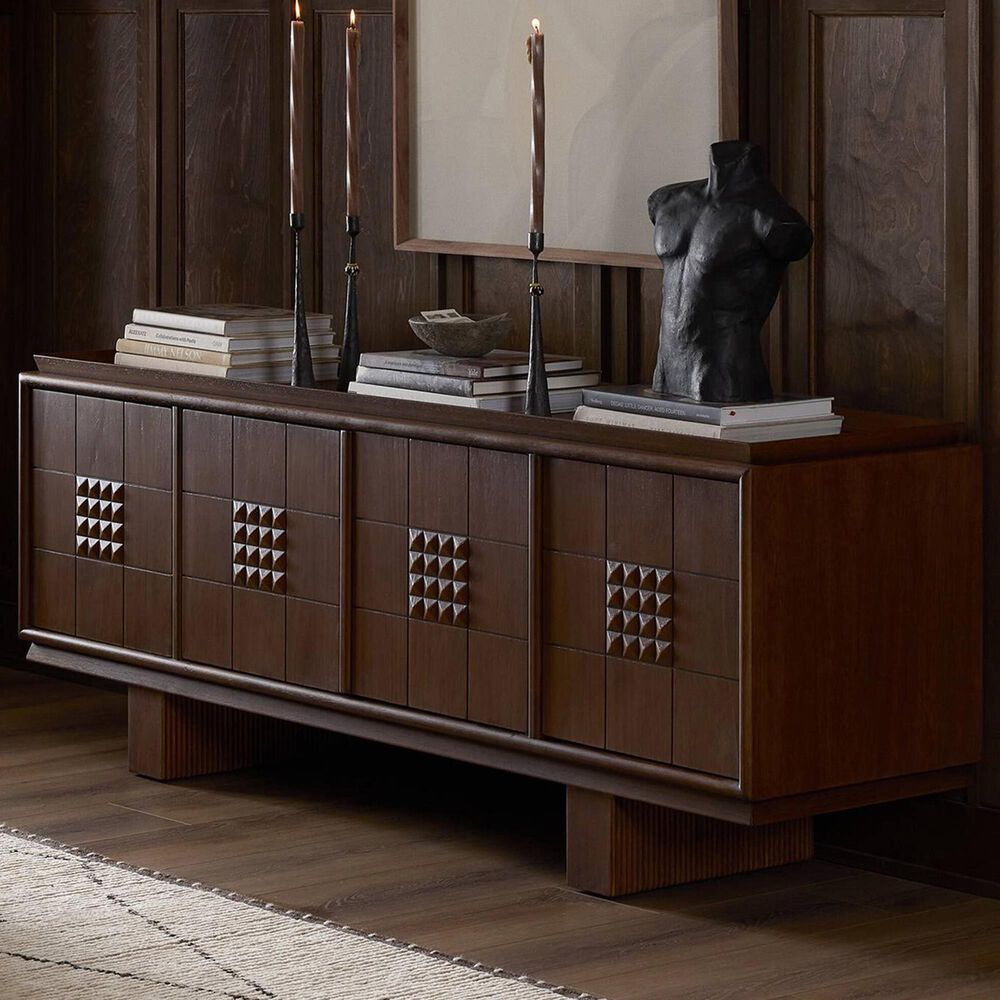 Four Hands Lyle Media Console in Rust, , large