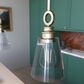 Hunter Klein 6" 1-Light Pendant with Clear Shade in Alturas Gold, , large