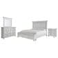 Ashley Kanwyn 4 Piece Queen Bedroom Set in Distressed Whitewash, , large