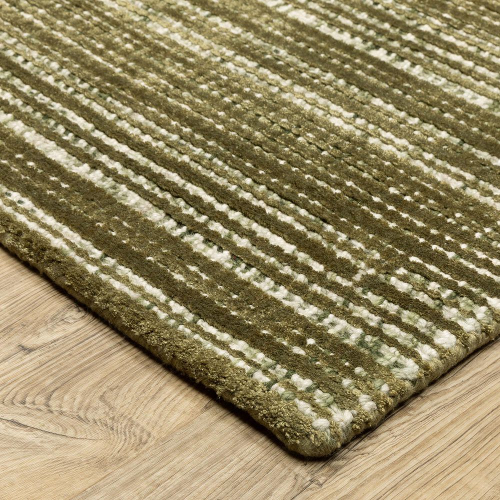 Oriental Weavers Circa 2&#39;6&quot; x 8&#39; Green and Ivory Runner, , large