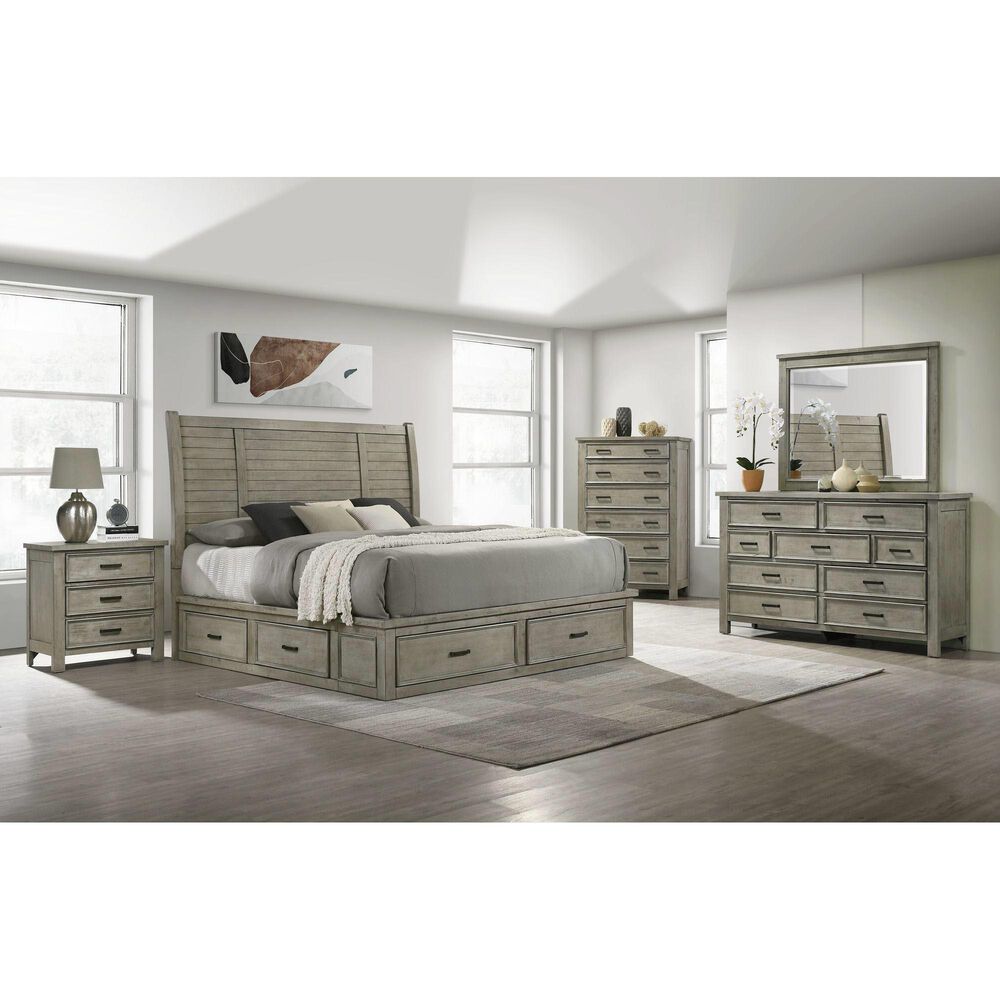 Mayberry Hill Sullivan 5-Piece King Bedroom Set in Drift Grey, , large