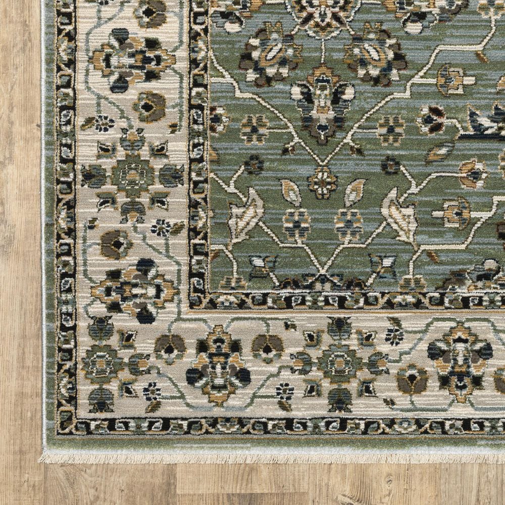 Oriental Weavers Keira KEI07 Blue and Green 6&#39;7&quot; x 9&#39;6&quot; Area Rug, , large