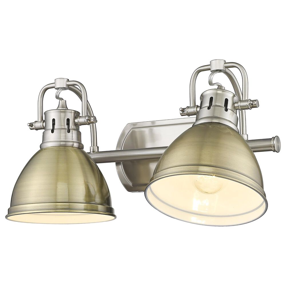 Golden Lighting Duncan 2-Light Bath Vanity in Pewter, , large