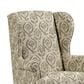 Best Home Furnishings Isadore Queen Anne Wing Back Chair in Lawn, , large