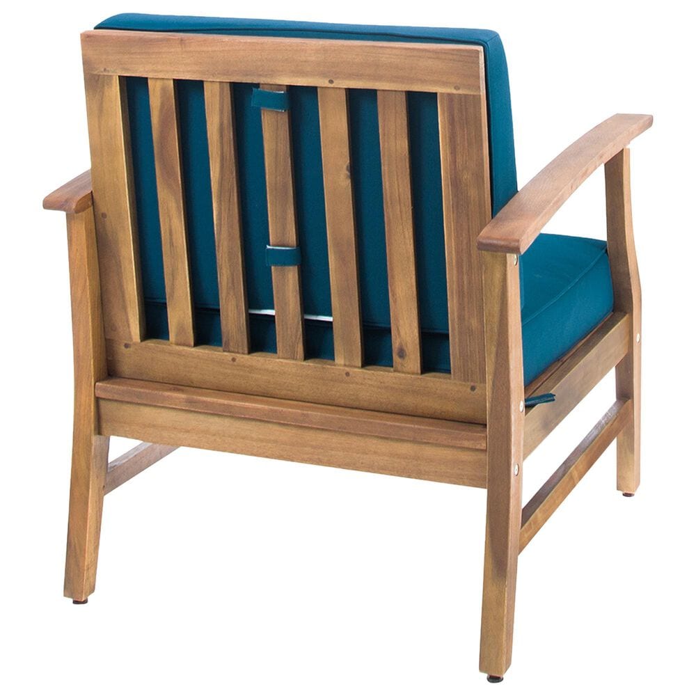 Hearth and Haven Perla Patio Club Chair with Cushions in Blue, , large