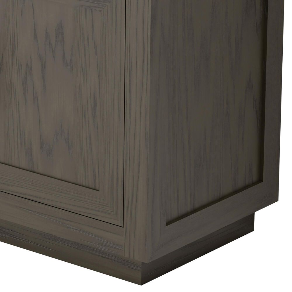 Lexora Home Abbey 36&quot; Single Bathroom Vanity in Brown Oak with 2 cm White Cultured Marble Top and Rectangular Sink, , large