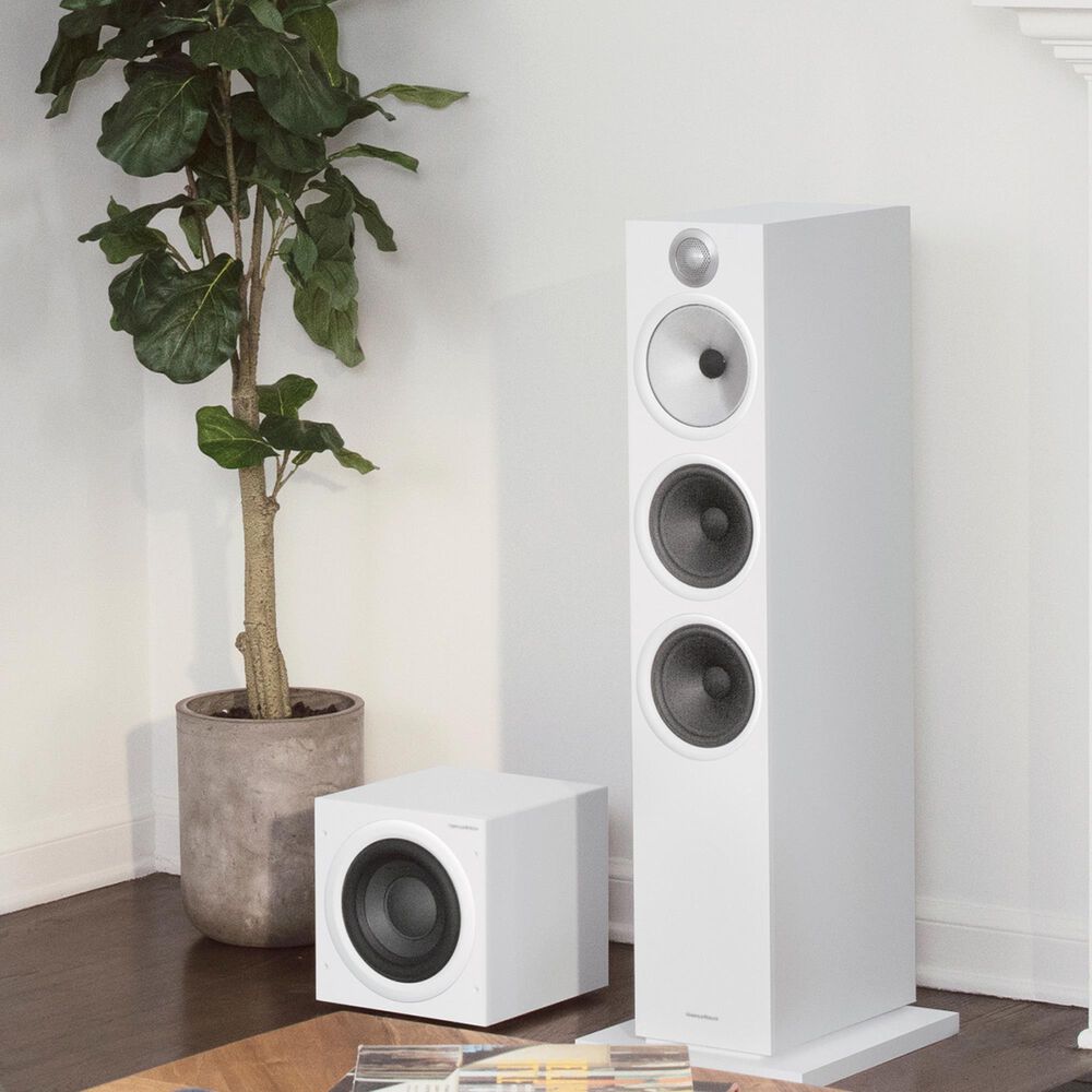 Bowers and Wilkins 200W Powered Subwoofer in Matte White, , large