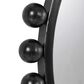 Uttermost Cyra Round Accent Wall Mirror in Distressed Black, , large