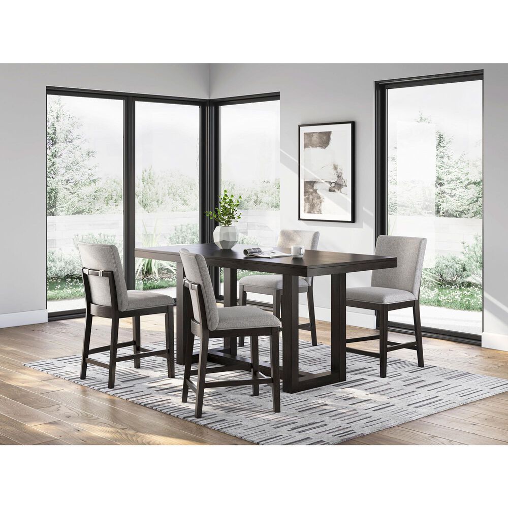 Ashley Neymorton Counter Height Bar Stool in Dark Grayish Brown, , large