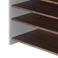 Furniture of America Parker 6-Shelf Shoe Cabinet in White and Brown, , large