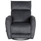 Oxford Furniture Cheers Manual Swivel Glider Recliner in Aspen Steel, , large