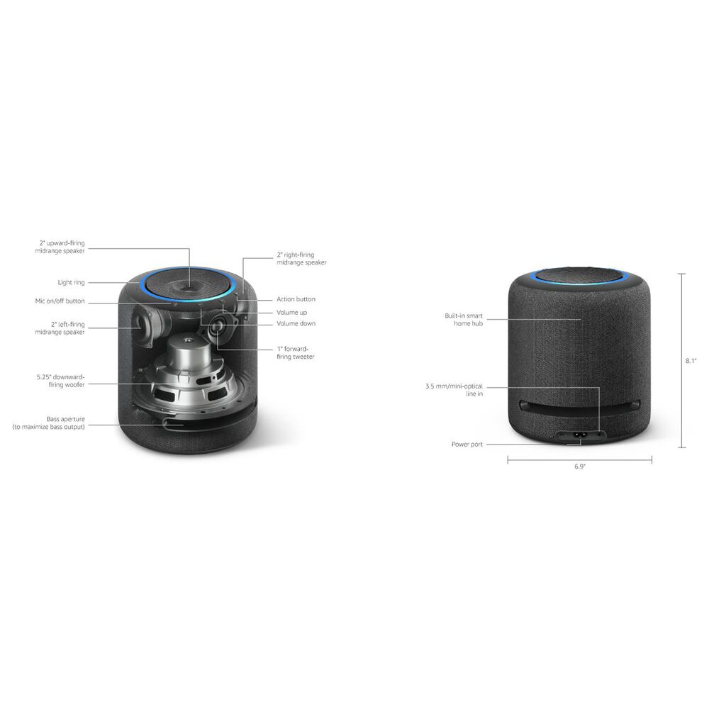 Echo Auto Smart Speaker with Alexa - Black in the Speakers