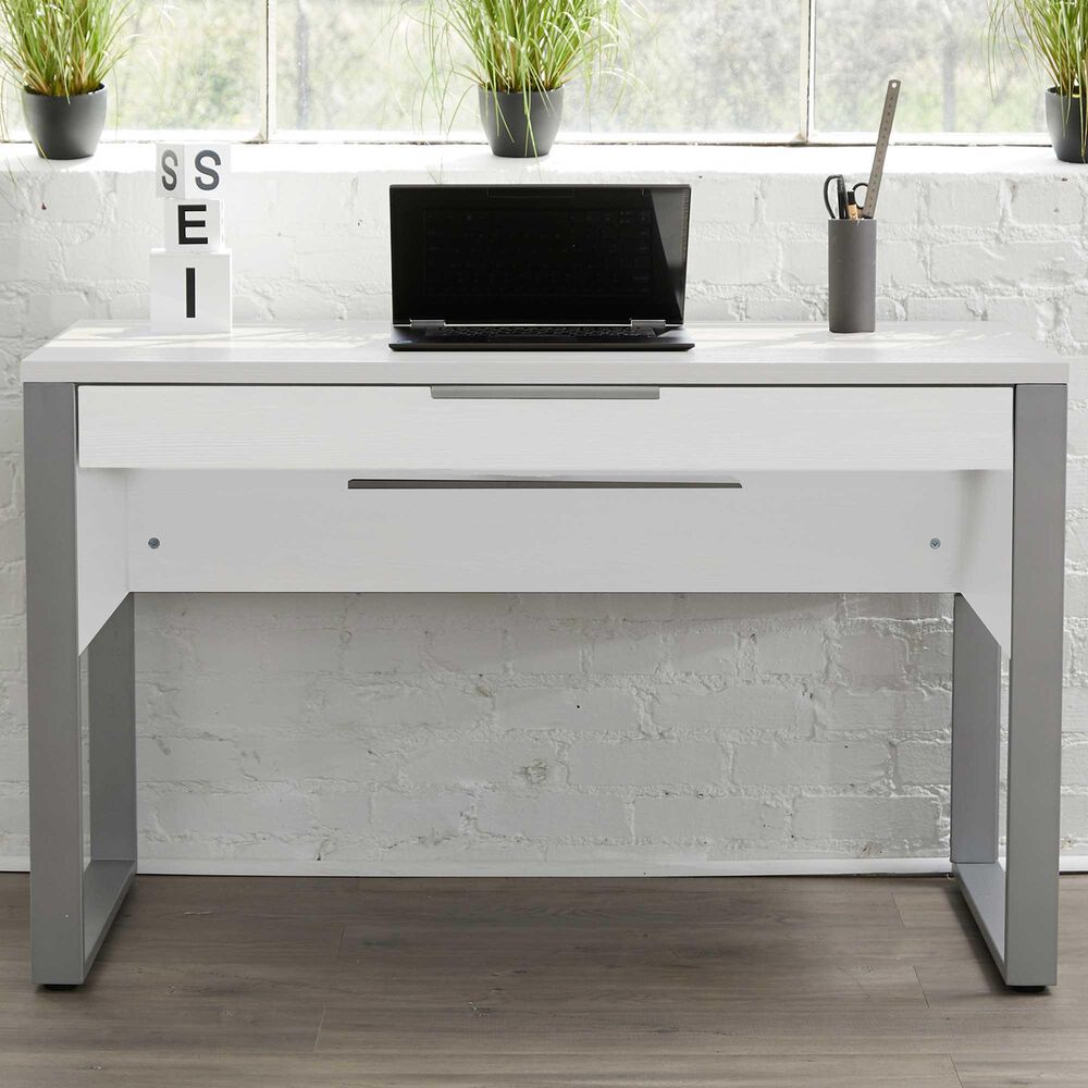 Unique Furniture Kalmar Home Desk in White, , large