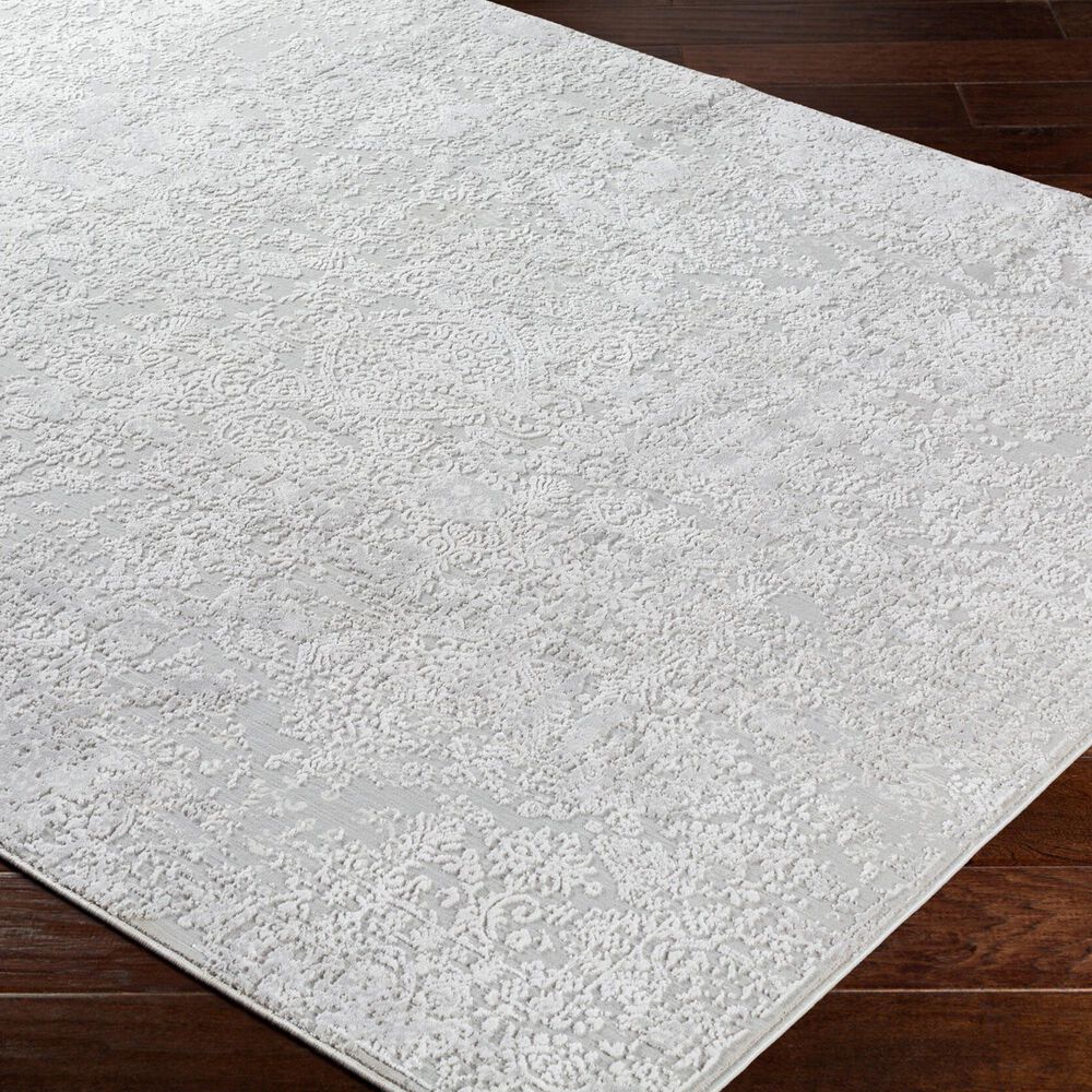 Surya Aisha AIS-2306 9&#39;3&quot; x 12&#39;3&quot; Light Gray and Off-White Area Rug, , large