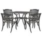 Hearth and Haven Olmsted 5-Piece Outdoor Dining Set in Black, , large