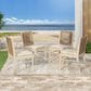 Hearth and Haven Cordoba Outdoor Dining Chair with Yellow Rope in Beige (Set of 2), , large