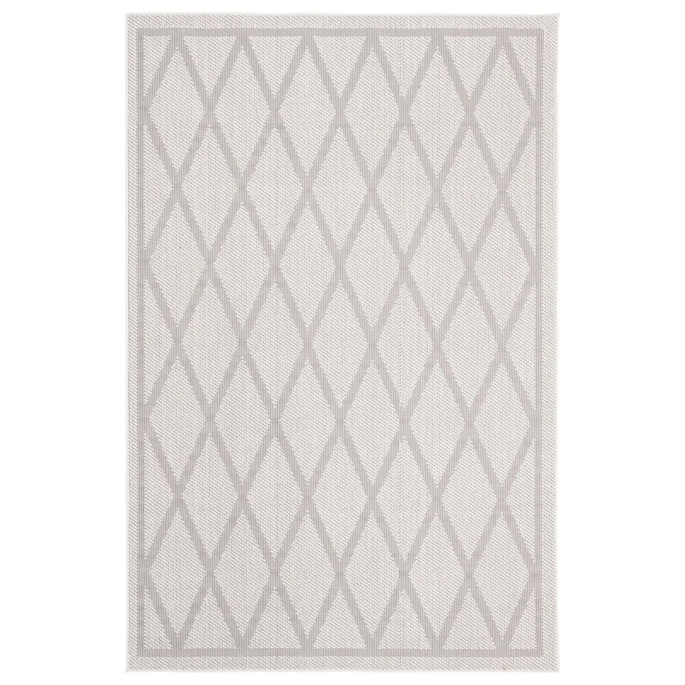 Safavieh Bermuda BMU805A 5"3" x 7"6" Ivory and Light Grey Indoor/Outdoor Area Performance Rug, , large