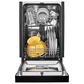 Whirlpool 18" Small-Space Compact Dishwasher with with Stainless Steel Tub in Black, , large