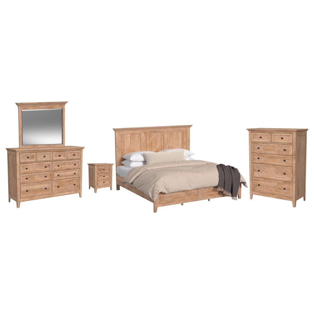 Hawthorne Furniture San Mateo 5-Piece King Panel Bedroom Set in Wheat, , large