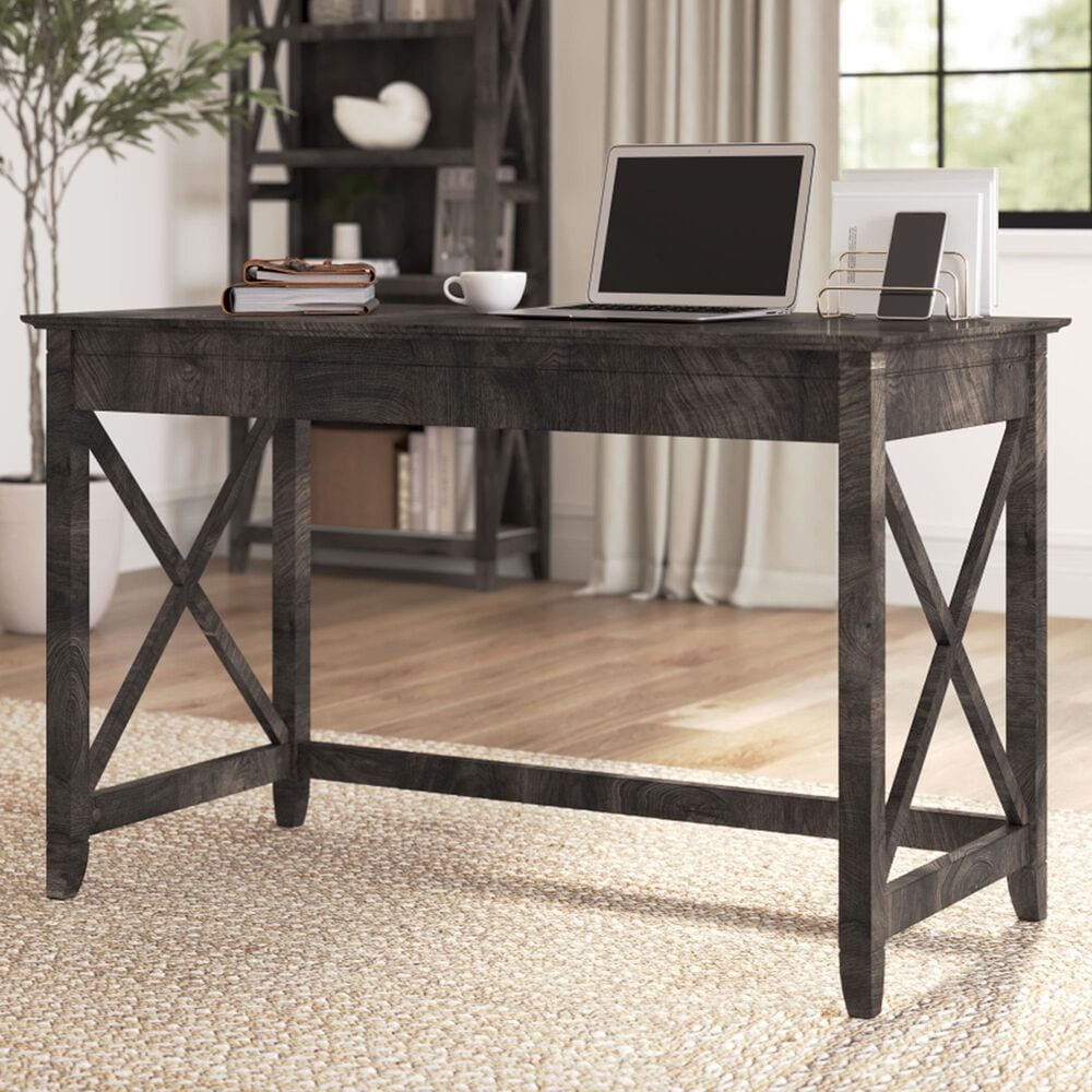Bush Key West 48" Writing Desk in Dark Gray Hickory, , large