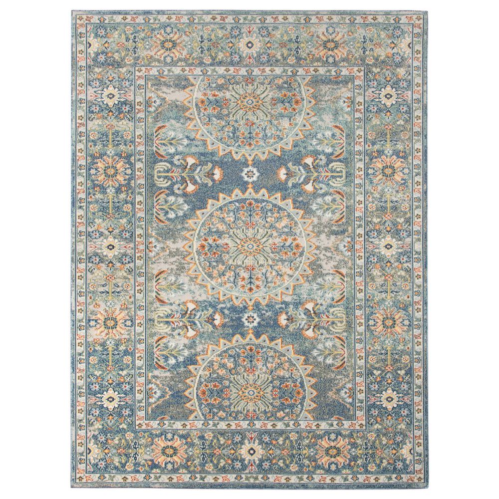 Amer Rugs Bohemian 2" x 3" Blue Area Performance Rug, , large