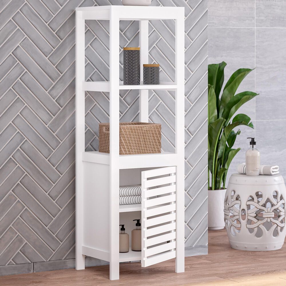RiverRidge Home Bayfield Linen Tower in White, , large