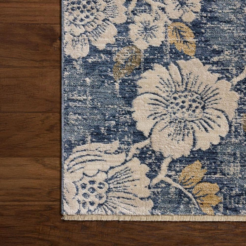 Loloi Eileen Denim and Natural 2&#39;6&quot; x 7&#39;6&quot; Runner, , large