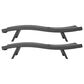 Hearth and Haven Salem PE Wicker Chaise Lounge in Grey (Set of 2), , large
