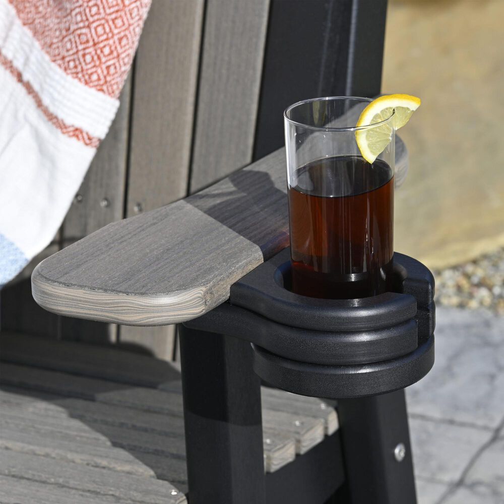 Amish Orchard Poly Cup Holder in Black, , large