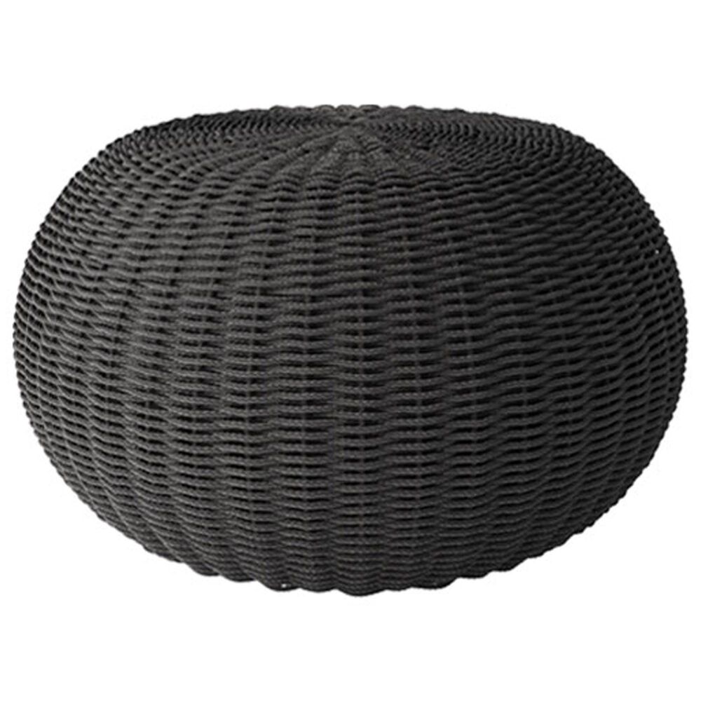 Ebel Outdoor Furniture Cloud Large Patio Pouf in Coal, , large