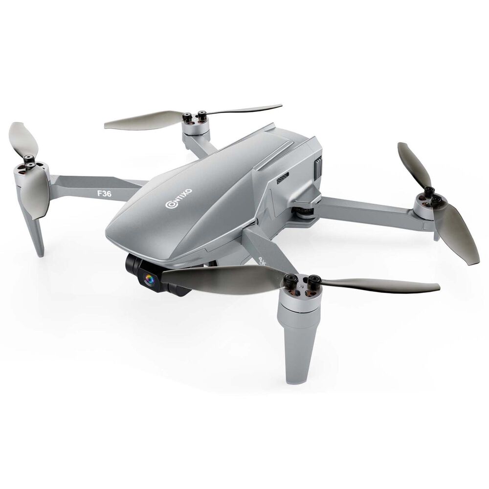 Contixo F36 FPV Drone with 4K HD Camera, 64GB Card and Case in Silver, , large