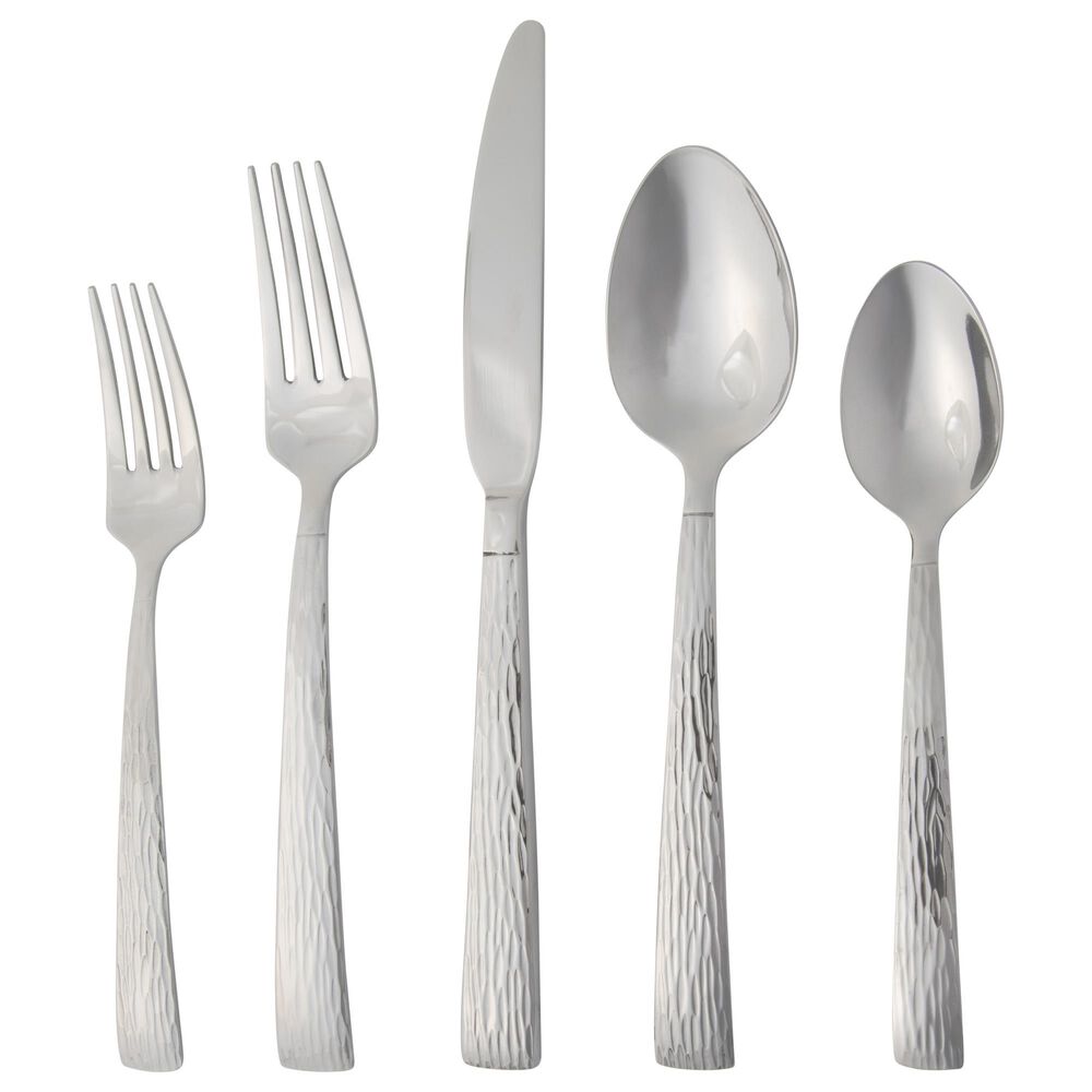 Gibson Home Cowper 20 Piece Flatware Set in Silver, , large