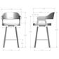 Amisco Carmen Swivel Counter Stool in Sugar Bronze, , large
