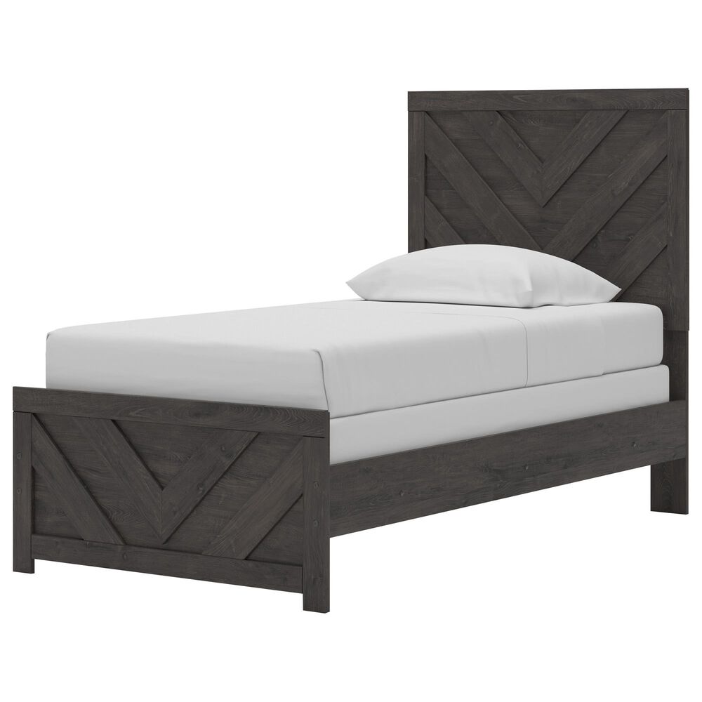 Ashley Prendonea 4-Piece Twin Bedroom Set in Dark Charcoal, , large